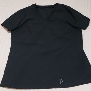 Black scrub top